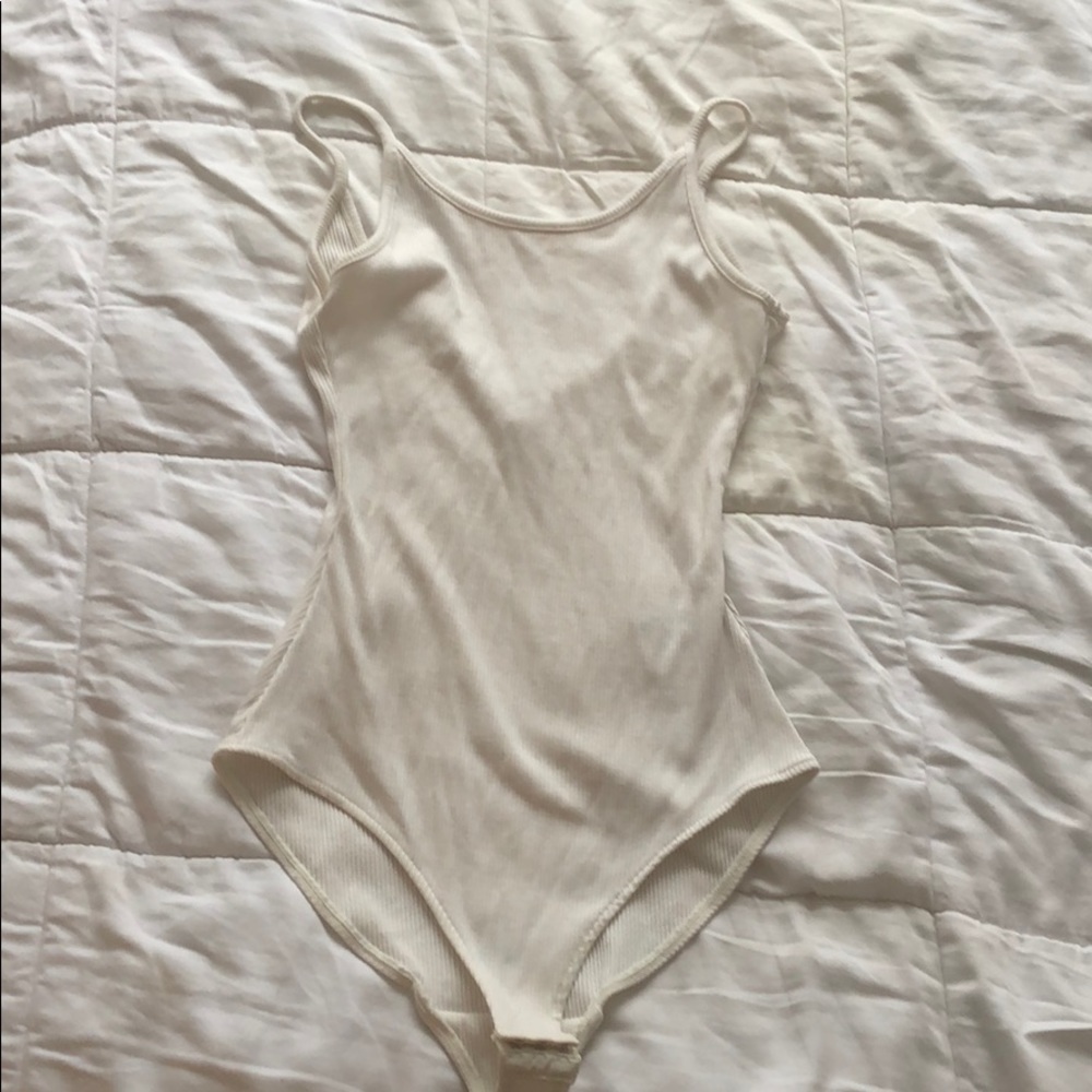 White Low Back Bodysuit